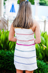 Colorful Striped White Shift Dress - Shop Kendry Collection Boutique