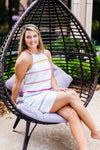 Colorful Striped White Shift Dress - Shop Kendry Collection Boutique