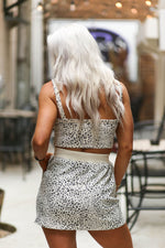 Cream Animal Print Two Piece Skirt Set - Kendry Collection Boutique