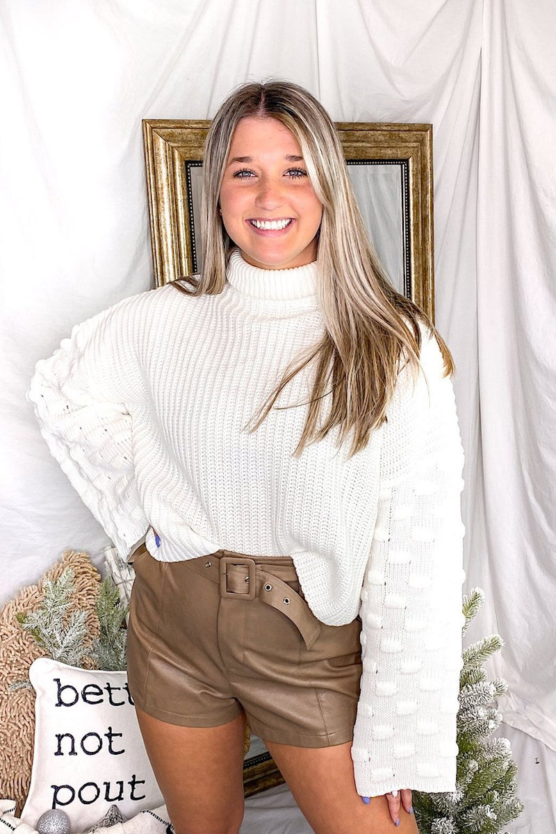 Cream Sweater With Bell Sleeves - Shop Kendry Collection Boutique