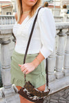 Cropped White One Sleeve Top