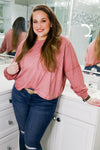 Cut Out Back Long Sleeve Top - Shop Kendry Collection Boutique