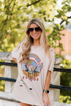 Distressed Tan Van Halen Graphic Band Tee - Shop Kendry Collection Boutique