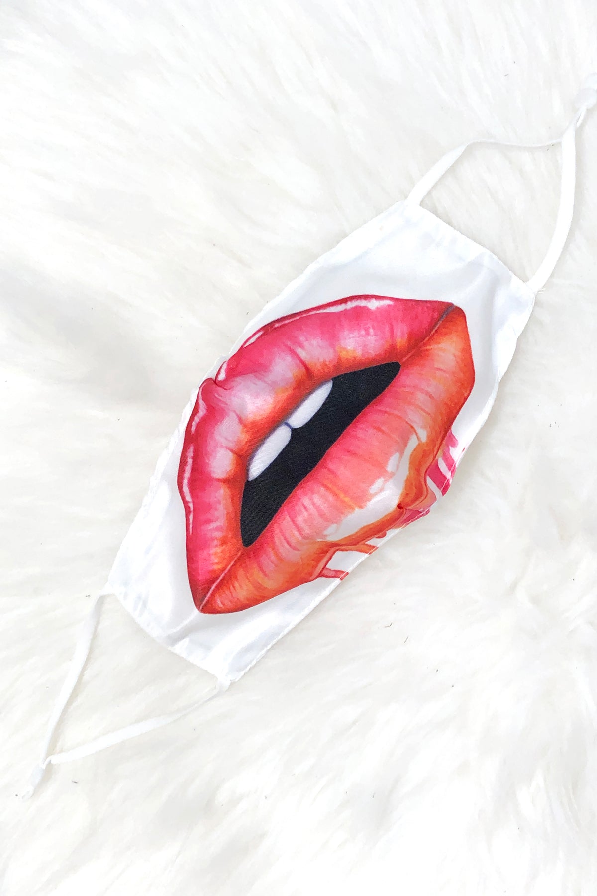 Dripping Lips Face Mask - Shop Cute Sequin Face Masks Online At Kendry Collection Boutique