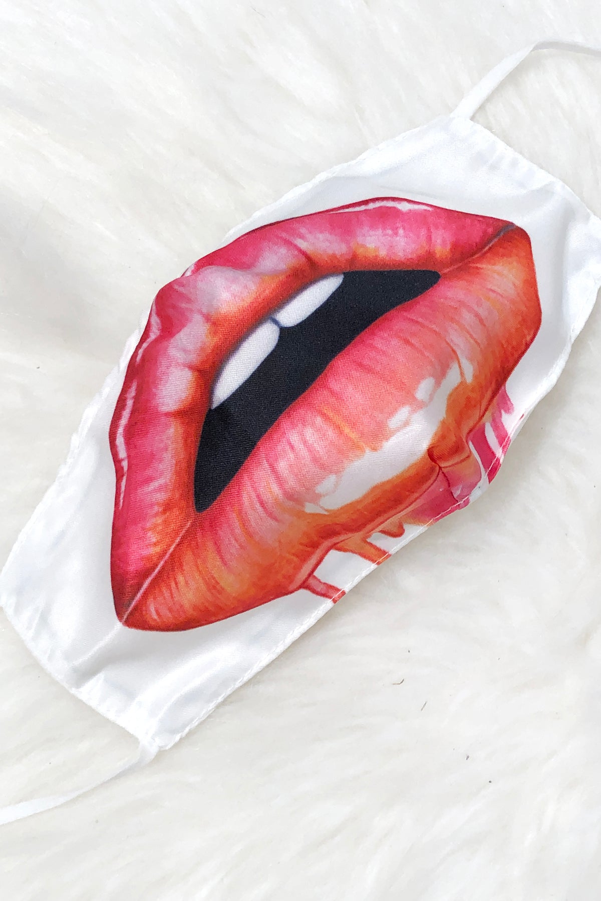 Dripping Lips Face Mask - Shop Cute Sequin Face Masks Online At Kendry Collection Boutique