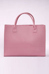 Dusty Pink Cha Cha Snake Vegan Tote Bag