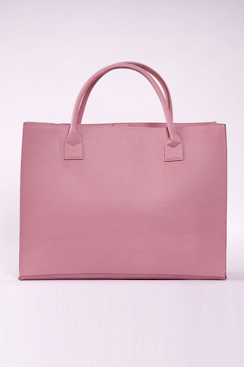 Dusty Pink Cha Cha Snake Vegan Tote Bag