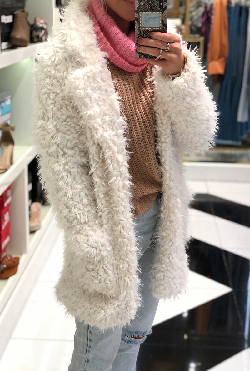 Boutique faux online fur coat