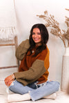 Fall Feels Color Block Sweater - Shop Kendry Collection Boutique