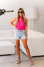 Finn High Rise Distressed Denim Shorts - Shop Kendry Collection Boutique