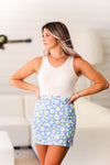 Flower Girl Blue Daisy Mini Skirt - Shop Kendry Collection Boutique