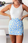 Flower Girl Blue Daisy Mini Skirt - Shop Kendry Collection Boutique