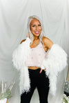 Fuzzy Pink Cropped Tank With Silver Stars- Kendry Collection Boutique