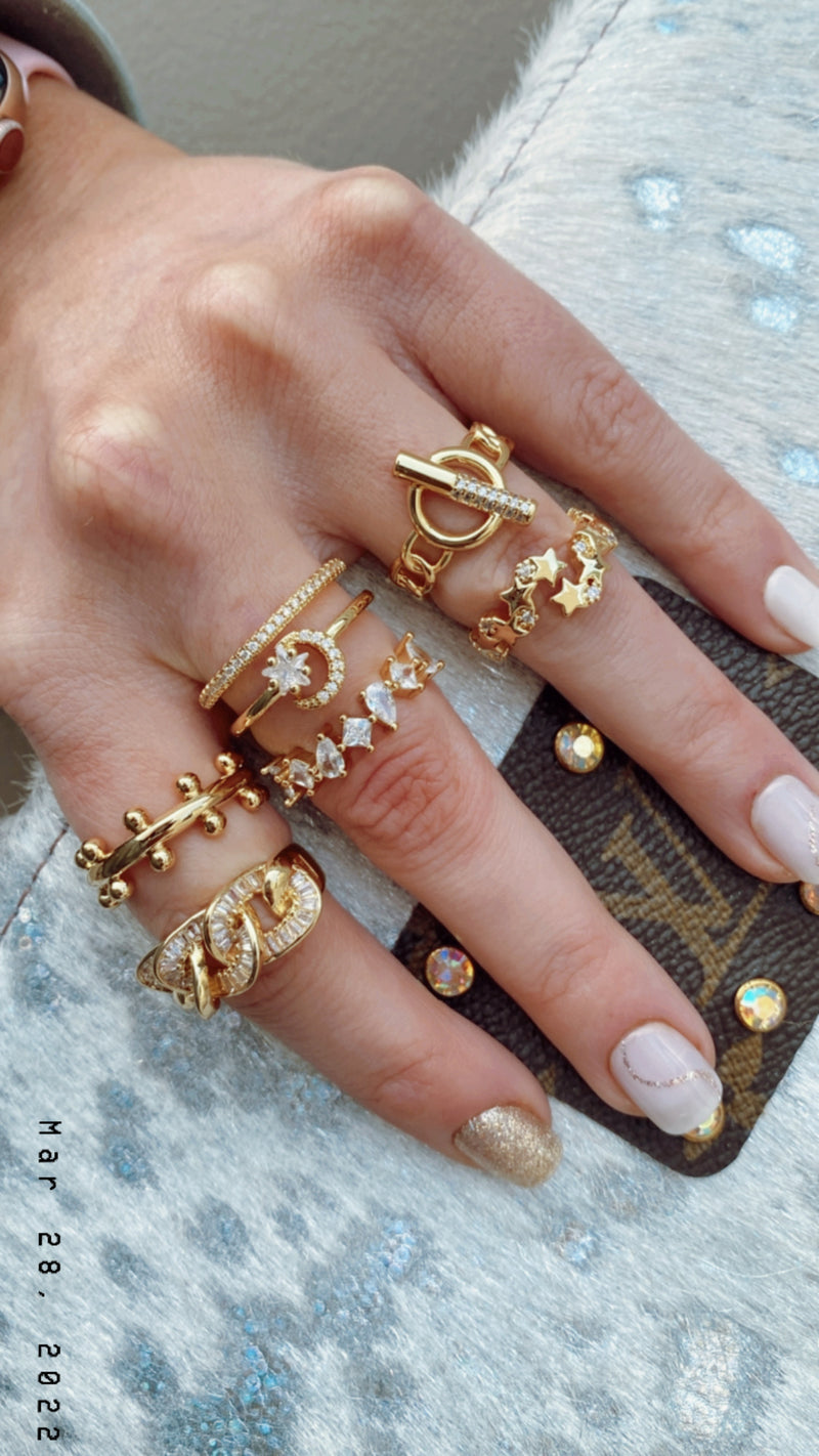 Gold Adjustable Rings