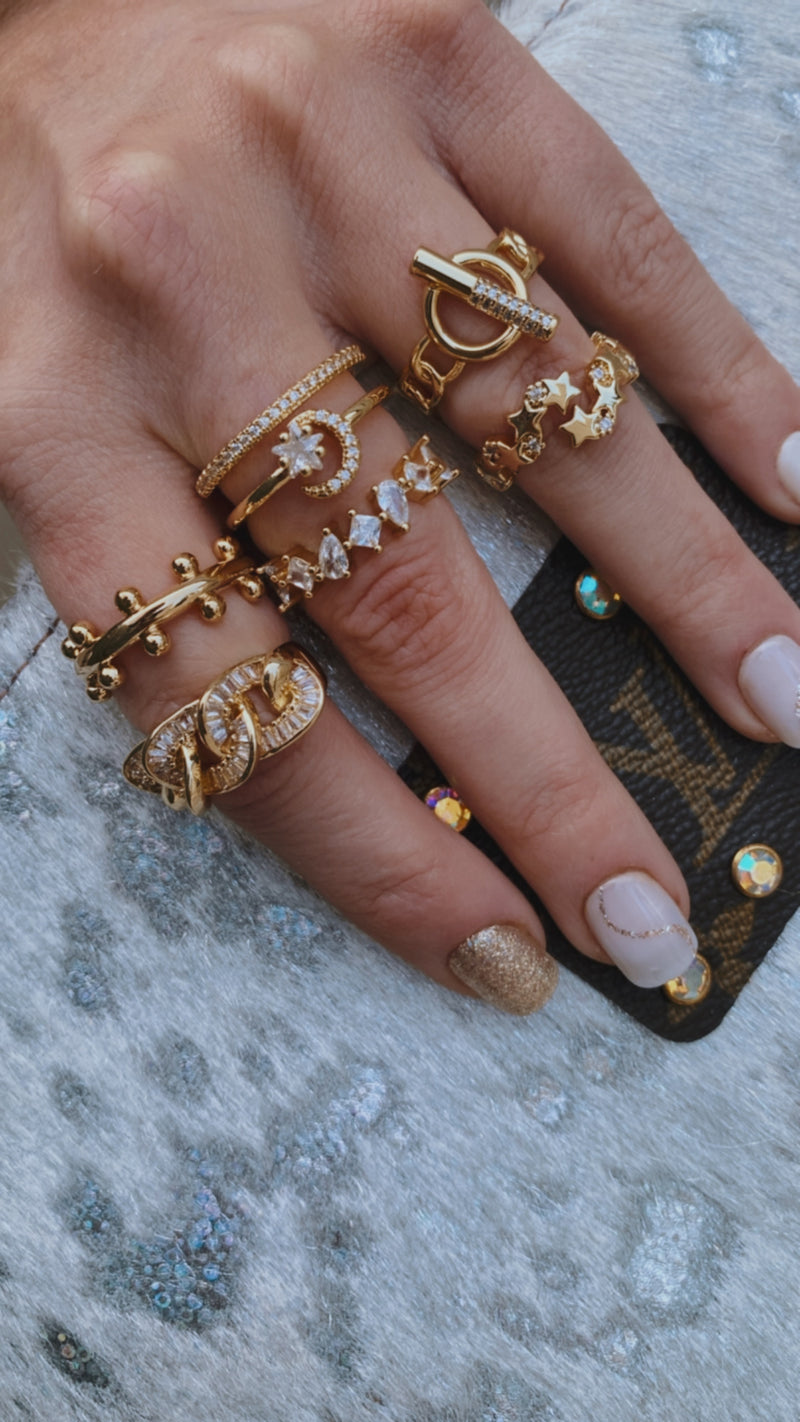 Gold Adjustable Rings