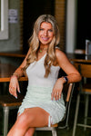 Green Floral Ruched Mini Skirt - Shop Kendry Collection Boutique