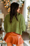 Green Cable Knit Sweater - Shop Kendry Collection Boutique