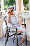 Grey Leopard Print Two Piece Jogger Set - Shop Kendry Collection Boutique