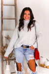Heather Grey Ribbed Knit Sweater - Kendry Collection boutique