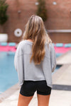 Heather Grey Short Sleeve Basic Top - Kendry Collection Boutique