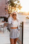 Heather Grey Zip Up Hoodie - Shop Kendry Collection Boutique
