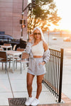 Heather Grey Zip Up Hoodie - Shop Kendry Collection Boutique