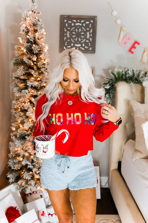 Ho Ho Ho Red Crewneck