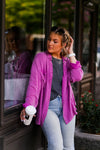 Hot Pink Mineral Wash Button Down - Kendry Collection Boutique