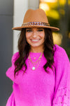 Hot Pink Textured Sleeve Sweater - Shop Kendry Collection Boutique