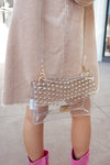 Camila Gold Studded Clear Crossbody Purse