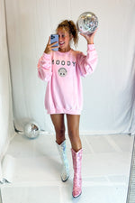Moody Pink Crewneck Sweatshirt