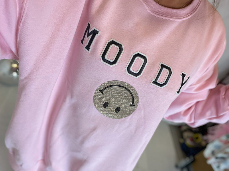 Moody Pink Crewneck Sweatshirt
