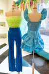 Lime Green Tulle Tube Top
