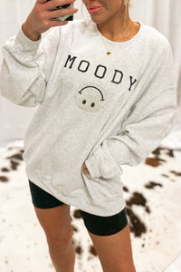 Moody Grey Crewneck Sweatshirt