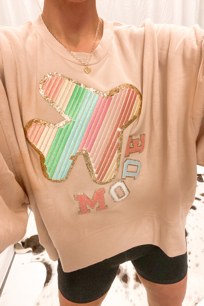 Judith March Airplane Mode Patch Crewneck
