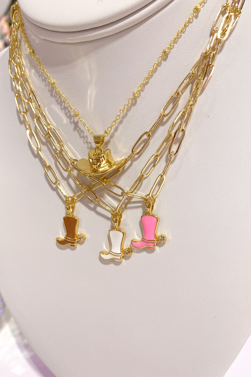 Lauren Kenzie Cowboy Boot Necklace