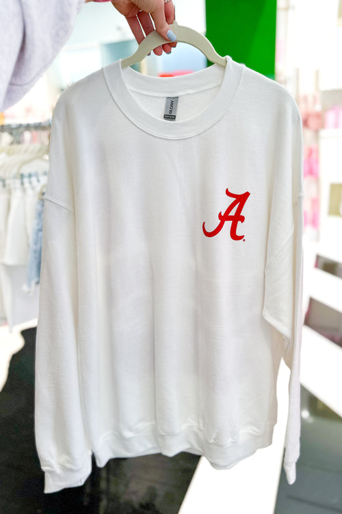 White I Love Alabama Crewneck