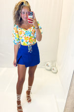 Blue Envelope Mini Skort
