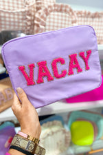 Lavender VACAY Patch Jumbo Nylon Bag