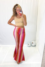 Tan Wave Panel Tank Top