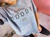 Moody Rhinestone Smiley Face Graphic Tee