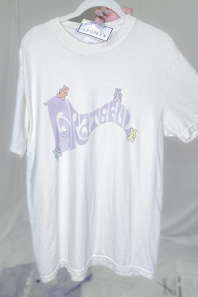 White Grateful Bears Graphic Tee