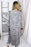 Leopard Brushed Knit Cardigan