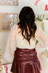 Ivory and Gold Star Mesh Sleeve Bodysuit - Kendry Collection Boutique