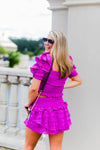 Orchid Purple Ruffle Two Piece Skirt Set - Kendry Collection Boutique