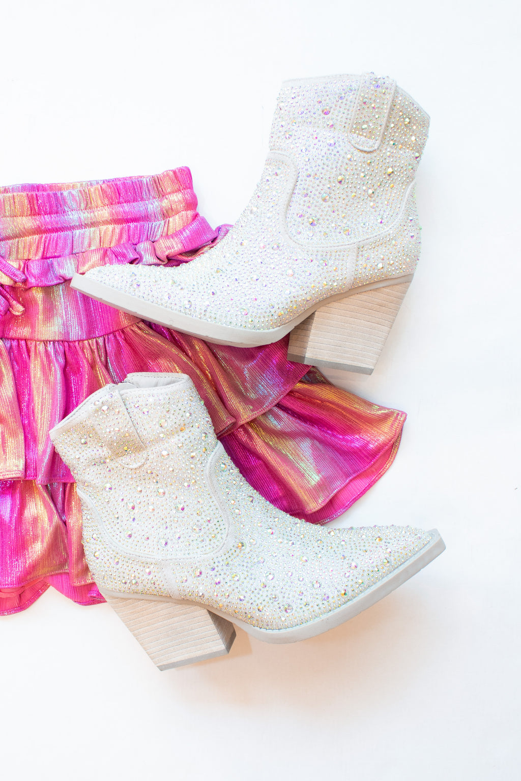 Garen Vintage Havana Rhinestone Booties- Kendry Collection Boutique