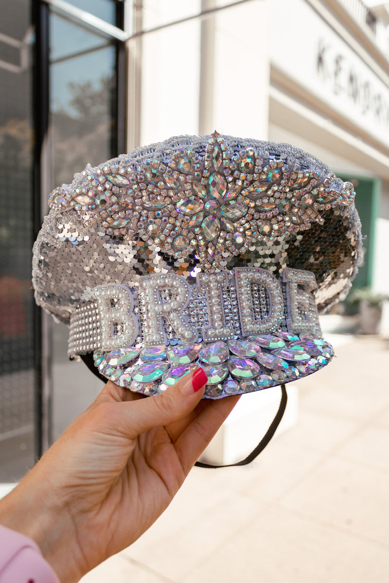 Rhinestone Bride Hat