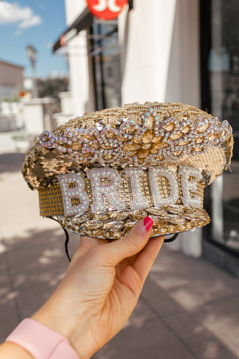 Rhinestone Bride Hat
