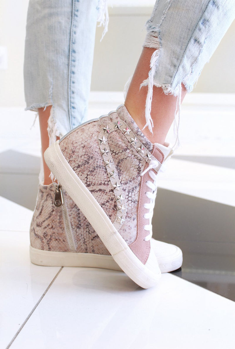 Snakeskin hotsell sneaker wedges