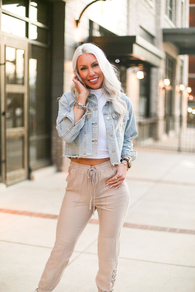 Lace Up Sides Mocha Jogger Pants - Shop Kendry Collection Boutique